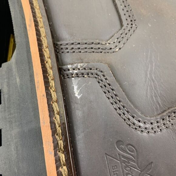 Thorogood Steel Toe 804-4278 Work Boots 6" Brown Leather Lace Up Mens 11 Wide - Picture 14 of 16